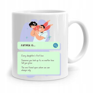Kubek Na Dzień Ojca Dla Taty Father Is.. Prezent