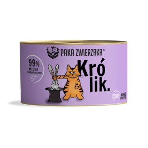 Paka Zwierzaka Monoproteinowa Mokra Karma Dla Kota z Królikiem 200 g
