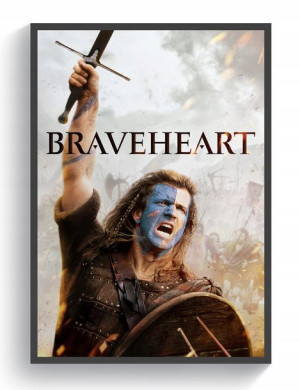 Braveheart Waleczne Serce plakat 60x90cm Gibson