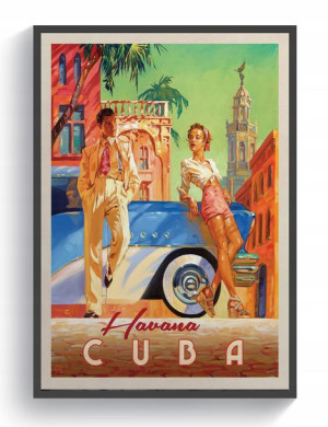 Hawana Havana Kuba Plakat podróżniczy 60x90 Cuba