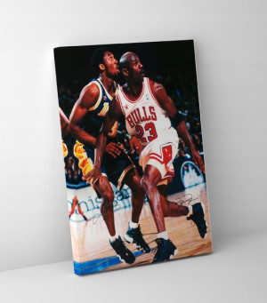 Michael Jordan Kobe Bryant OBRAZ NA PŁÓTNIE nba
