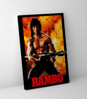 Rambo Sylwester Stalone OBRAZ NA PŁÓTNIE