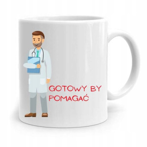 Kubek Prezent Dla Doktora Gotowy By Pomagać
