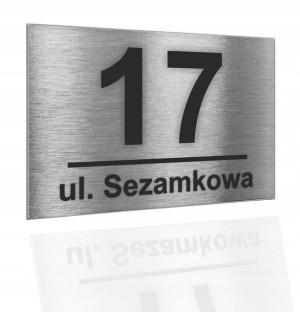 ALUMINIOWA Tabliczka ADRESOWA Numer domu / adres