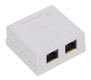 Gniazdo Zakończeniowe Rj45-2g1/6 Podwójne