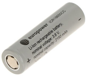 Akumulator Li-ion Bat-icr18650cc/ep 3.6 v Europower