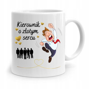 Kubek Prezent Dla Kierownika O Złotym Sercu