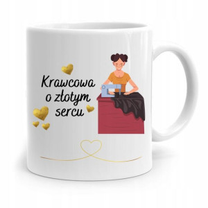 Kubek Prezent Dla Krawcowej Krawca O Złotym Sercu