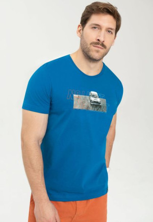Męska Koszulka T-shirt Z Nadrukiem I Napisem Volcano T-kickdown S
