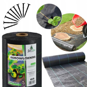 AGROWŁÓKNINA AGROTKANINA 110x10000cm 70g/m² Czarny