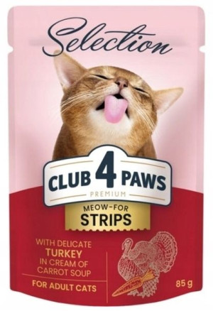 Club4 Selection saszetka 85g Indyk marchewka sos