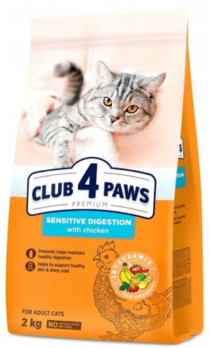 Club4 Paws Sucha karma dla kota Sensitive 2kg