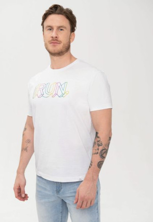 Męska Koszulka T-shirt O Klasycznym Kroju Biała Volcano T-holly M
