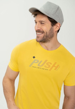 Męski T-shirt Koszulka Z Nadrukiem Napis Volcano T-push Xl