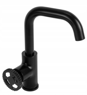 Bateria umywalkowa Vertigo Side Black REA-B8767