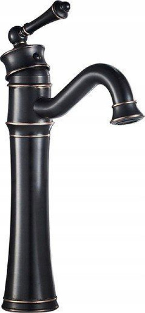 Bateria Umywalkowa Vintage Old Black Wysoka