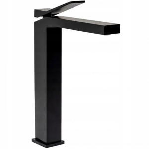 Bateria umywalkowa Duet black wysoka REA-B4414