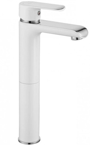Bateria umywalkowa wysoka Bloom white/chrom