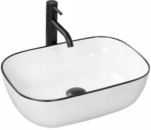Umywalka ceramiczna nablatowa Marbel