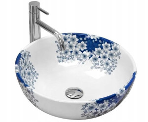 Umywalka ceramiczna nablatowa FIORI 41x41