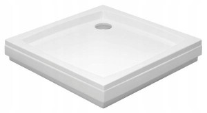 Brodzik kwadratowy Patio 80x80x5 + Syfon + Obudowa