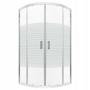Kabina półokrągła KERRA 80x80 Madera STR