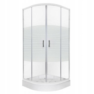 Kabina półokrągła KERRA 80x80 Madera STR brodzik