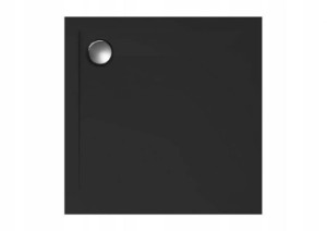Brodzik Geos 90x90x1,5 Kamień czarny + Syfon