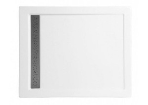 Brodzik West 100x80x5,5 posadz. z rusztem + Syfon