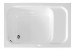 Brodzik Roni 120x80x26 z siedziskiem + Syfon