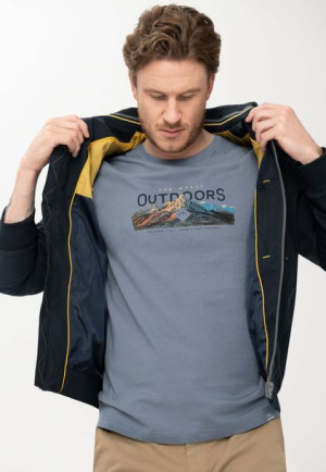 T-shirt Męski Koszulka Z Nadrukiem Volcano T-mountains M