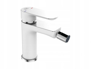 Bateria bidetowa Laveo TONDO biały/chrom BAN 632D