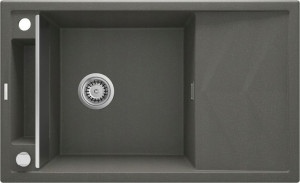 Zlewozmywak granitowy 1-komorowy Magnetic antracyt