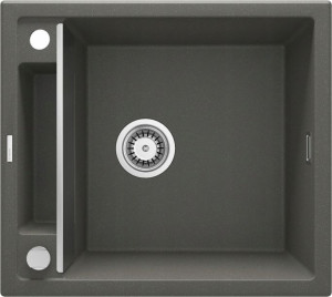 Zlewozmywak granitowy 1-komorowy Magnetic antracyt