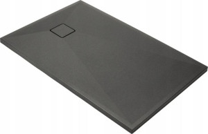Brodzik granitowy Correro 100x90 antracyt