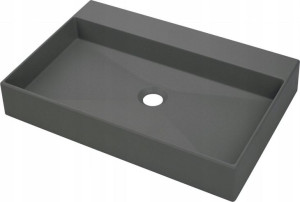 Umywalka granitowa stawiana Correro 60x40 antracyt