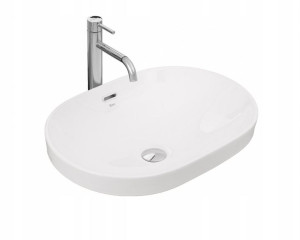 Umywalka ceramiczna wpuszczana Arleta Biała 59x40