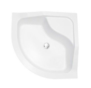 Brodzik półokrągły Besco Oliver II 90x90x21 +Syfon