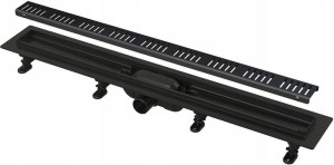 Odpływ liniowy podłogowy APZ10BLACK 750 Czarny