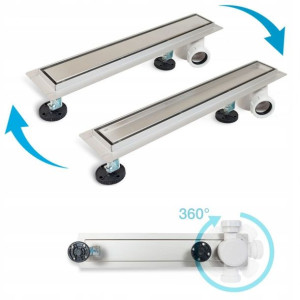 Odpływ liniowy 2w1 SIDE-DRAIN-90 boczny syfon