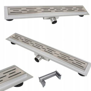 Odpływ liniowy DECOR STRIPS 60 Głęboki zasobnik