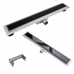 Odpływ liniowy G-DRAIN DARK 60 głęboki osadnik