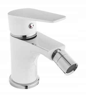 Bateria bidetowa Dokos biały/chrom BB-19-002