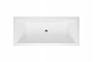 Wanna prostokątna Lamia Heaven slim 160x75 chrom