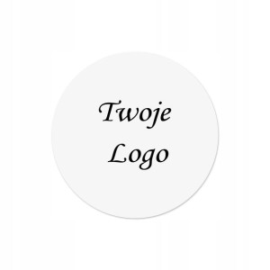Naklejki 3 cm z napisem twoim logo grafiką