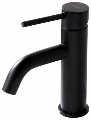 Bateria umywalkowa niska Lungo Black niska