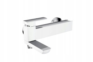 Bateria wannowa PRIDE chrom/biały