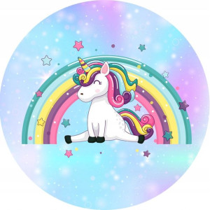Naklejki 4 cm dla dzieci jednorożec unicorn
