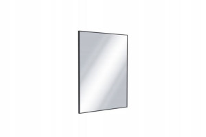 Lustro prostokątne Kuadro 80x60 czarny mat