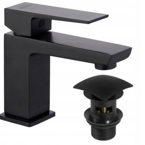 Bateria umywalkowa Paros czarna BU-09-004